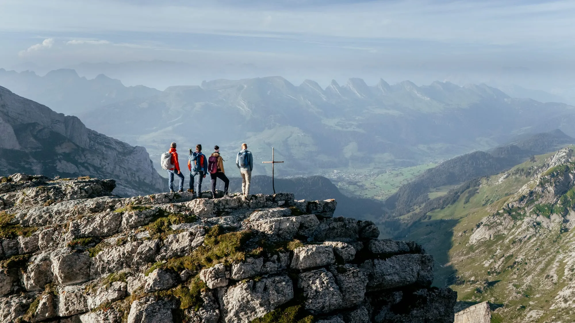 Wandern mit Blick auf die Churfirsten