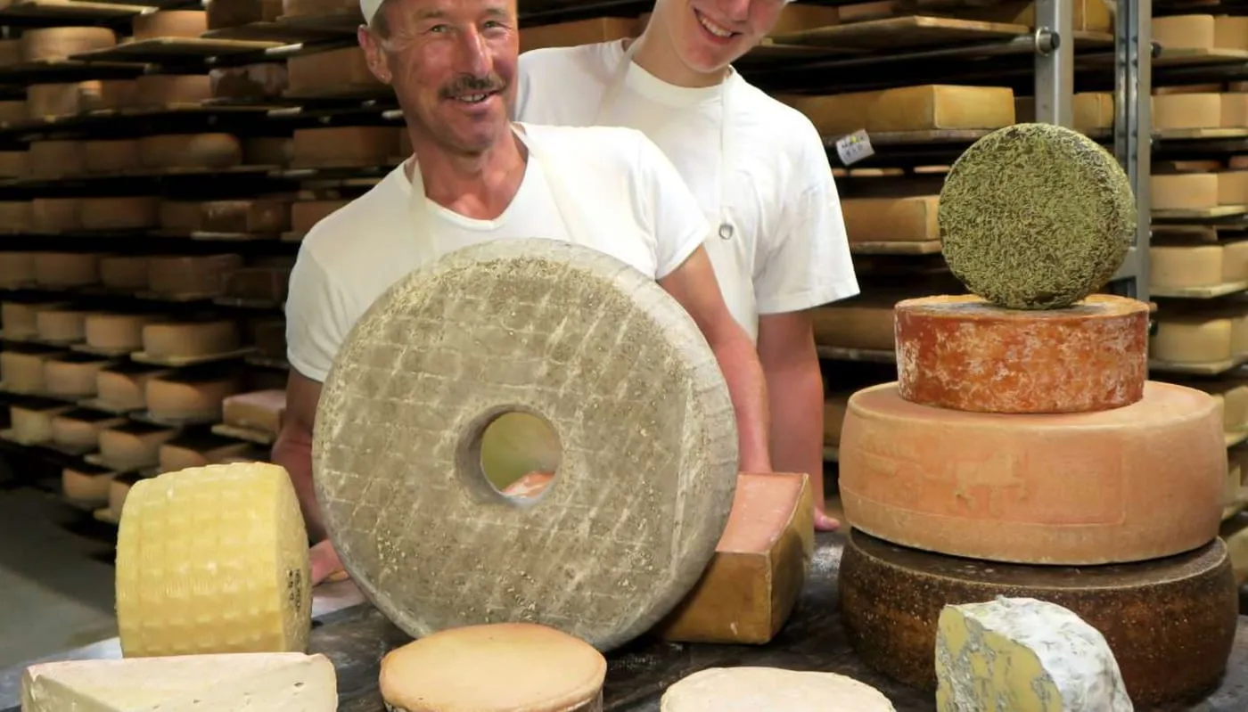 Cheese by world champion Willi Schmid · Lichtensteig